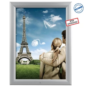 Plakátkeret, A1, szögletes sarok, ZÁRHATÓ, KÜLTÉRI, 35 mm