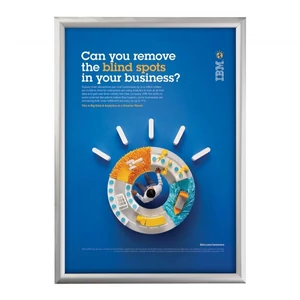 Plakátkeret, BIZTONSÁGI, 25 mm profil, A4 méret