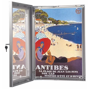 Plakáttartó "vitrin", A4 méretű plakáthoz, KÜLTÉRI, 280x367x30 mm