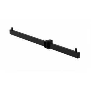 Kétirányú vállfatartó Suspance rendszerhez, 150 mm egyik irányba, 250 mm másik irányba, stiftes,  FEKETE