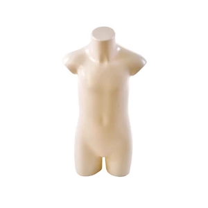 Gyermek műanyag torzó, Törtfehér 3-4 éves