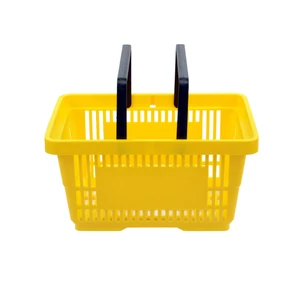 Bevásárló kosár, 22 literes, sárga, KÉTFÜLES Bevásárló kosár, 22 literes, sárga, KÉTFÜLES