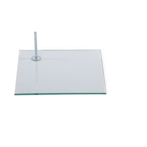 Üvegtalp ZL babához, négyzet alak, 38 x 38 cm, egy furatos