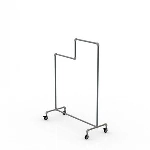 Ruhatartó állvány, FIX, 120 cm széles, 160 cm magas, 200 mm szinteltolással, 80 mm-es GUMIKERÉKKEL, rendelésre 4-6 hét Ruhatartó állvány, FIX, 120 cm széles, 160 cm magas, 200 mm szinteltolással, 80 mm-es GUMIKERÉKKEL, rendelésre 4-6 hét