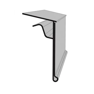 Árazósín, üvegpolcra vagy rácsra, víztiszta hátlap, 39 x 1000 mm, CSAK RENDELÉSRE, beszerzési idő: 1-2 hét