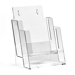 Prospektustartó, 2xA5, asztali/fali,belső méret: 158 x 145 x 44 mm, CSAK RENDELÉSRE, beszerzési idő: 1-2 hét