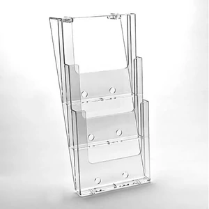 Prospektustartó, 3xA4, fali,belső méret: 228 x 244 x 31 mm, CSAK RENDELÉSRE, beszerzési idő: 1-2 hét