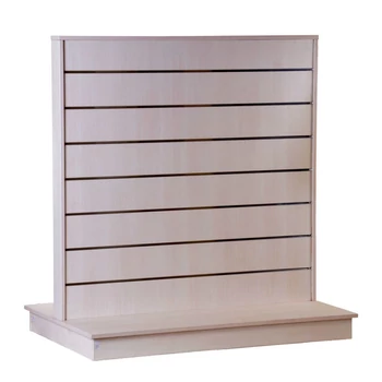 Kétoldalas gondola, 15 cm osztású alusínes panelből, WOODLINE színben