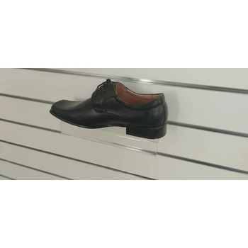 PLEXI cipőtartó slatwall panelba, hajlított