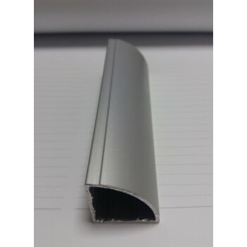 Alumínium profil, NEGYEDÍVES, 24 x 24 mm