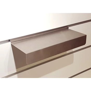 Cipőtartó alusínes panelba, rozsdamentes szálcsiszolt, 300 x 110 x 45 mm