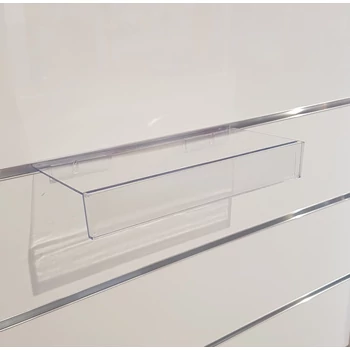 PLEXI cipőtartó slatwall panelba