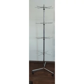 Bizsutartó állvány, 4 db 8 pálcás forgóval, magasság 1700 mm