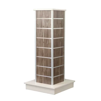 Hasáb gondola alusínes panelből 1290 x 350 x 350 mm Drift Wood Provenza F16 15 cm osztás, fehér tető és lábazati rész