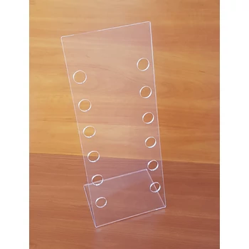 Szemüvegtartó 6 férőhelyes, 180 x 460 mm, asztali