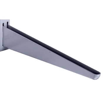Metall kétsoros konzol 27 cm, EZÜST