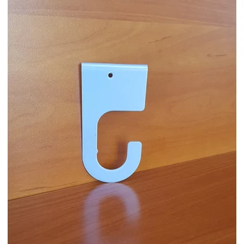 Metall kétsoros RÚDTARTÓ, 25 mm-es csőhöz, EZÜST, 32 mm-es osztású sínhez