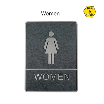 Műanyag keretes "Women" felirat, ajtóra, dombornyomott