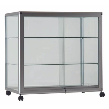 Alumínium keretes PULTVITRIN, 1000x500x900 mm, görgővel vagy lábazattal