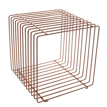 Árutartó kocka, 400 x 400 x 400 mm, MATT RÉZ