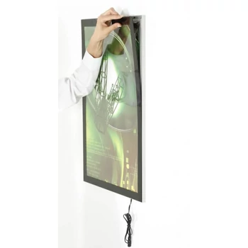 LED Plakátkeret, Magneco, 1 oldalas, ezüst, A1, CSAK RENDELÉSRE, beszerzési idő: 1-2 hét