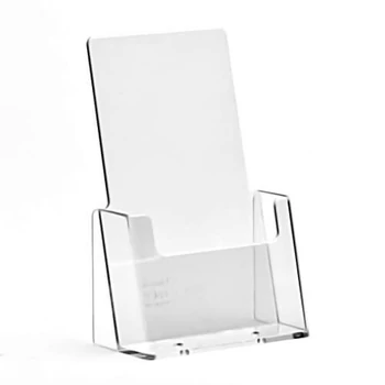 Prospektustartó, A6, asztali, belső méret: 109 x 182 x 31 mm, CSAK RENDELÉSRE, beszerzési idő: 1-2 hét