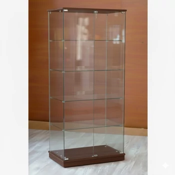 60 cm-es álló vitrin - DIÓ színben, 1795 x 632 x 446 mm