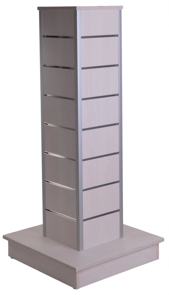 Hasáb gondola, 15 cm osztású alusínes panelből, 1300 x 300 x 300 mm, WOODLINE színben