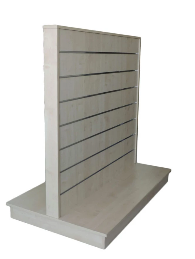 Kétoldalas gondola alusines panelból, JUHAR, 10 cm osztás