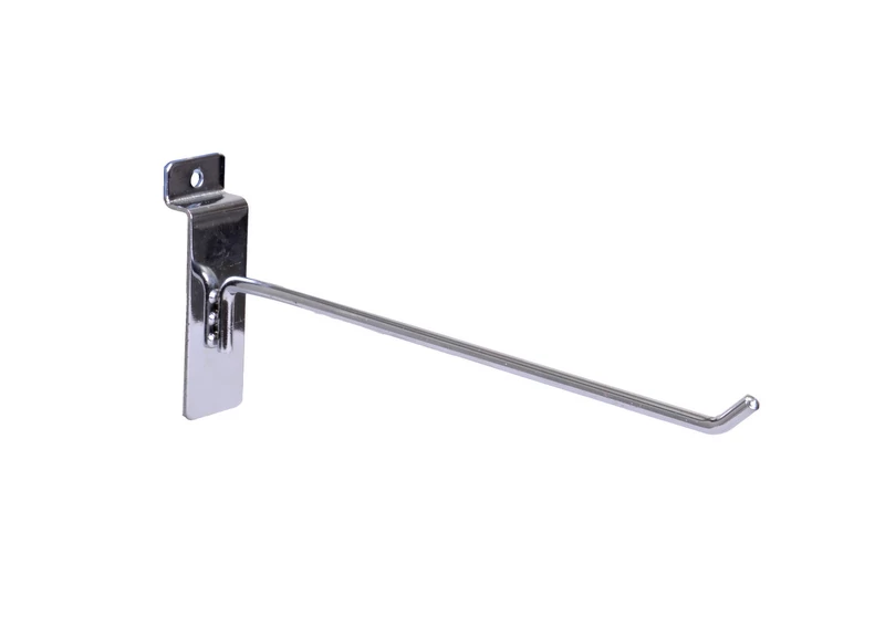 Szimpla kampó panelba, 200 mm KRÓMOZOTT