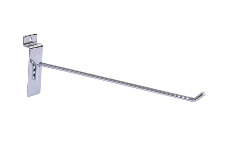 Szimpla kampó panelba, 250 mm KRÓMOZOTT