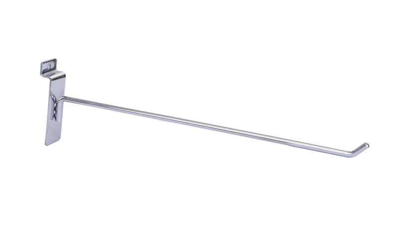 Szimpla kampó panelba, 300 mm KRÓMOZOTT