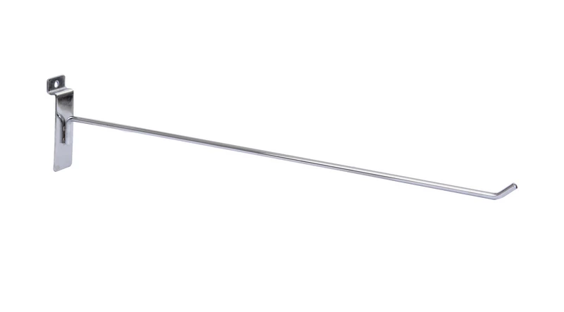 Szimpla kampó panelba, 400 mm KRÓMOZOTT