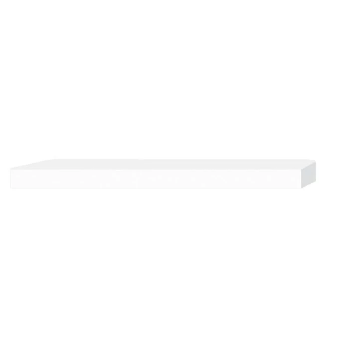 Bútorlap polc, 4 oldalán 2mm-es ABS élzárással, FEHÉR, 600 mm hosszúságú, több méretben