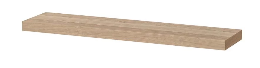 Lebegő polc, 110 x 26 cm, fali konzollal, Tölgy