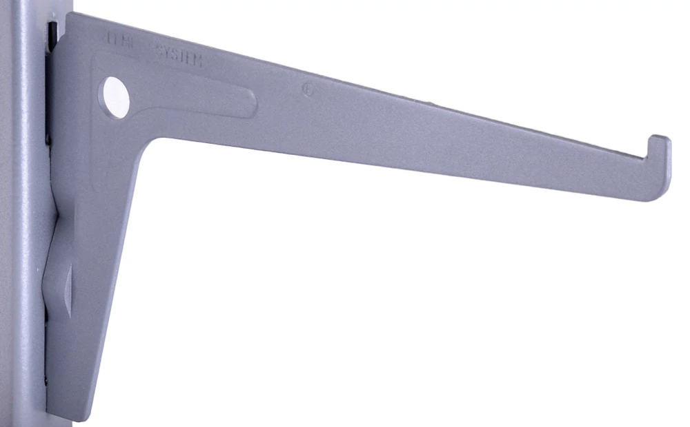 Metall egysoros konzol, 15-40 cm, EZÜST