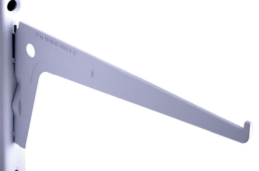 Metall egysoros konzol 20 cm, FEHÉR