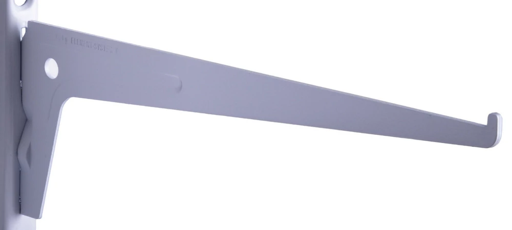 Metall egysoros konzol 25 cm, FEHÉR