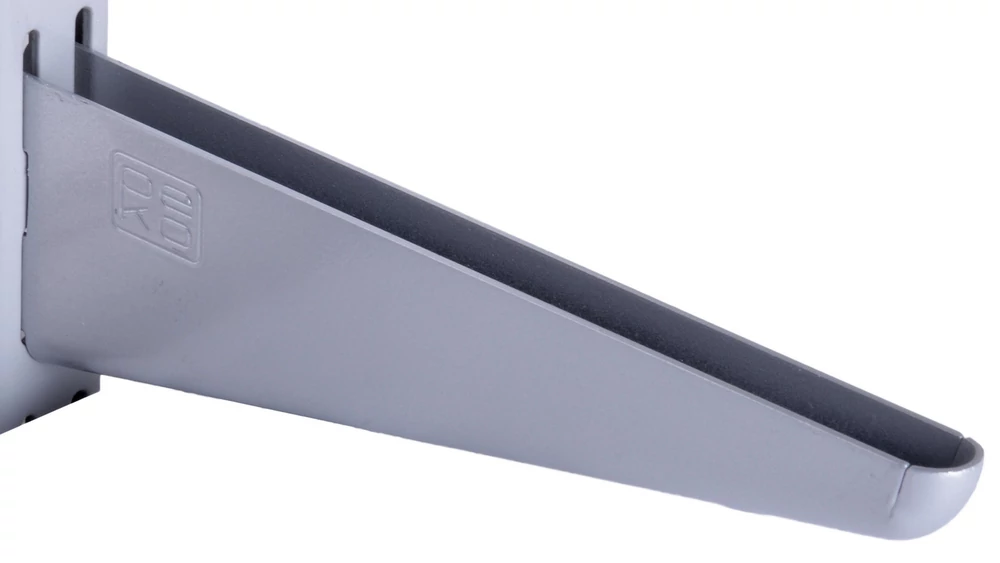 Metall kétsoros konzol, 17-47 cm, EZÜST