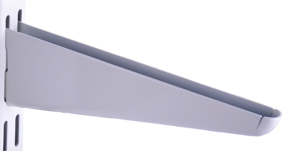 Metall kétsoros konzol, 17-47 cm, FEHÉR