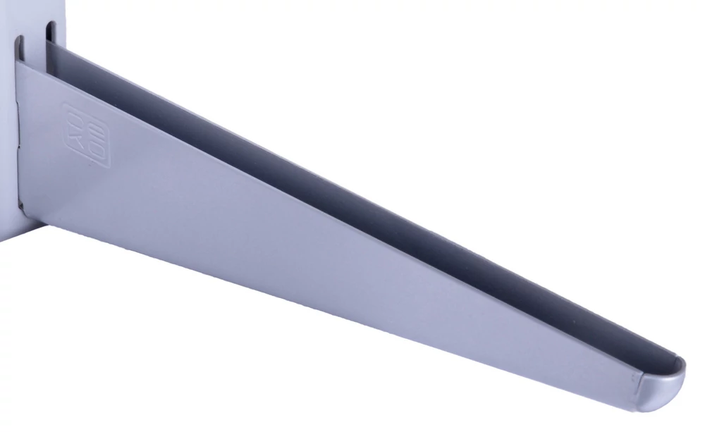 Metall kétsoros konzol 22 cm, EZÜST