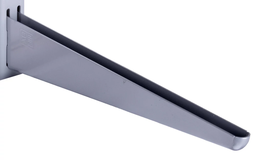 Metall kétsoros konzol 27 cm, EZÜST