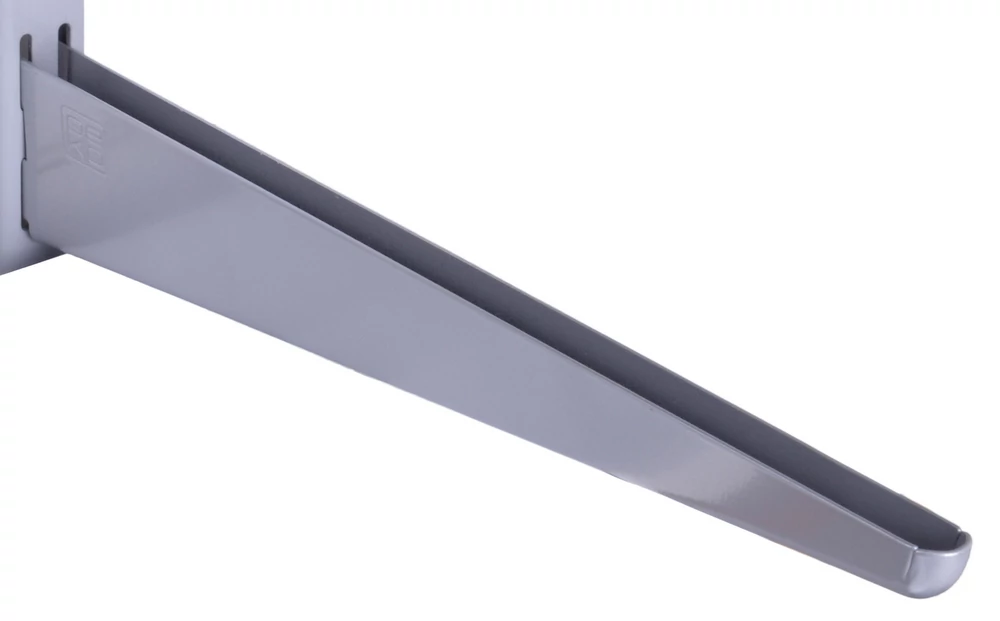 Metall kétsoros konzol 32 cm, EZÜST