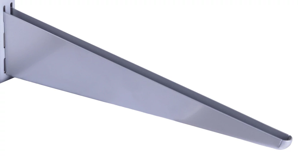 Metall kétsoros konzol 37 cm, EZÜST