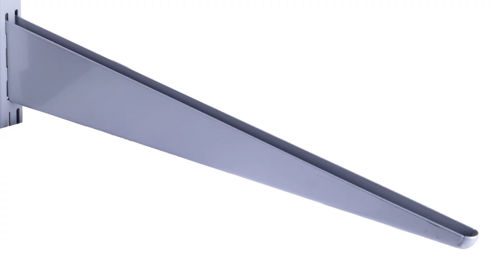 Metall kétsoros konzol 47 cm, EZÜST