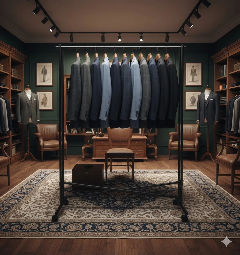 Összecsukható ruhatartó sztender, elegáns forma, betonacél design, bútorgörgővel