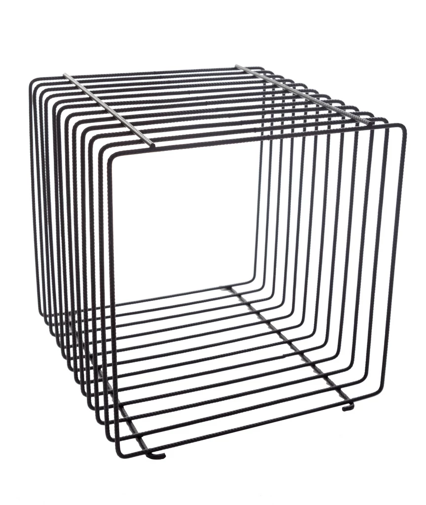 BETONVAS design. Árutartó kocka, FEKETE színben