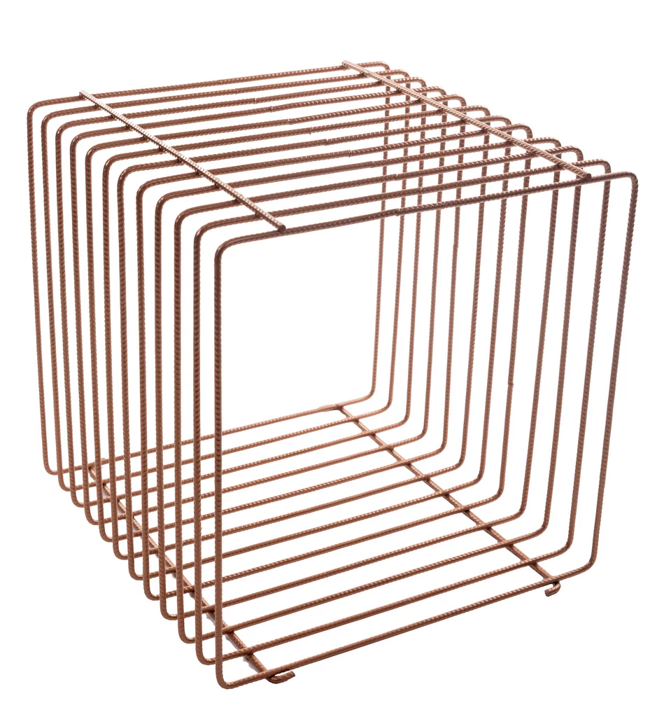 Árutartó kocka, 400 x 400 x 400 mm, MATT RÉZ