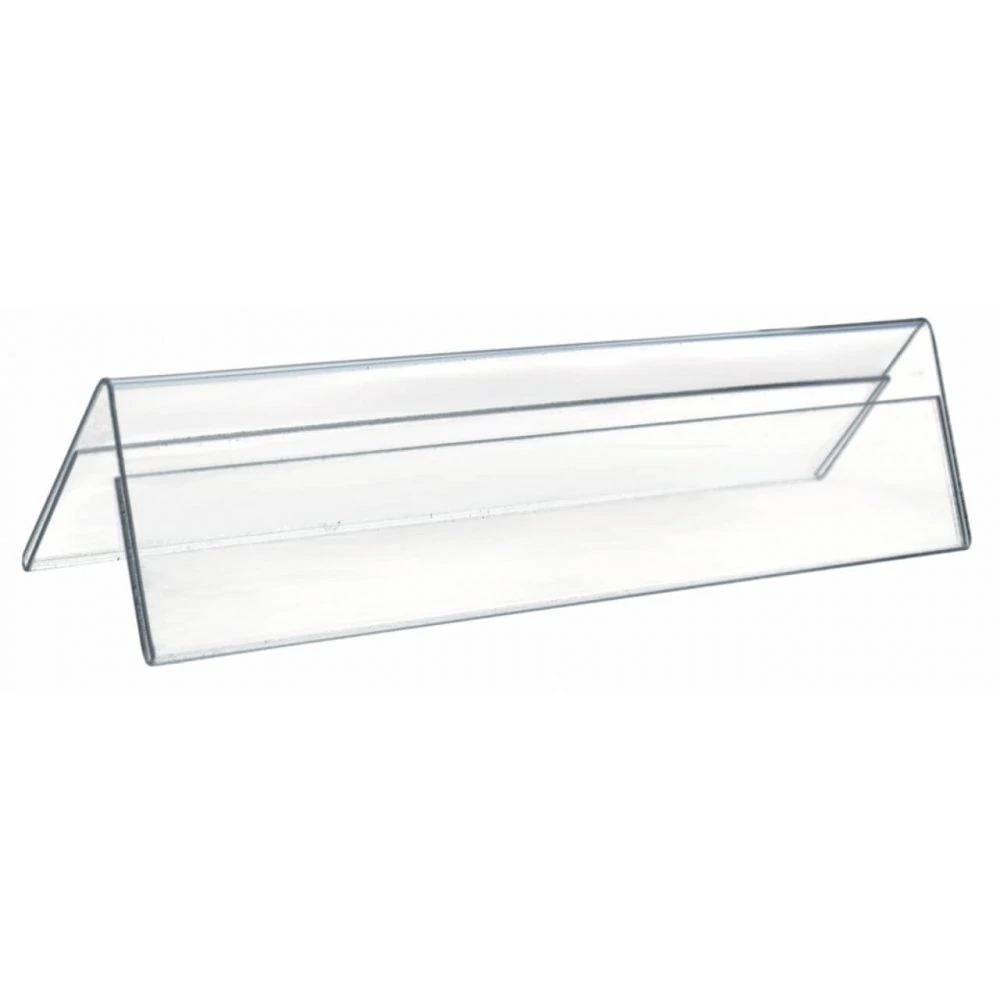 Konferencia névjelző, kétoldalas, plexi,oldalanként: 300 x 107  mm, CSAK RENDELÉSRE, beszerzési idő: 1-2 hét
